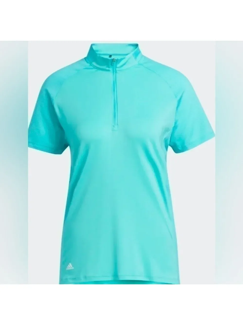 QUARTER-ZIP mock neck polo shirt turquoise FIFA world cup quatar 2022 - Picture 5 of 15